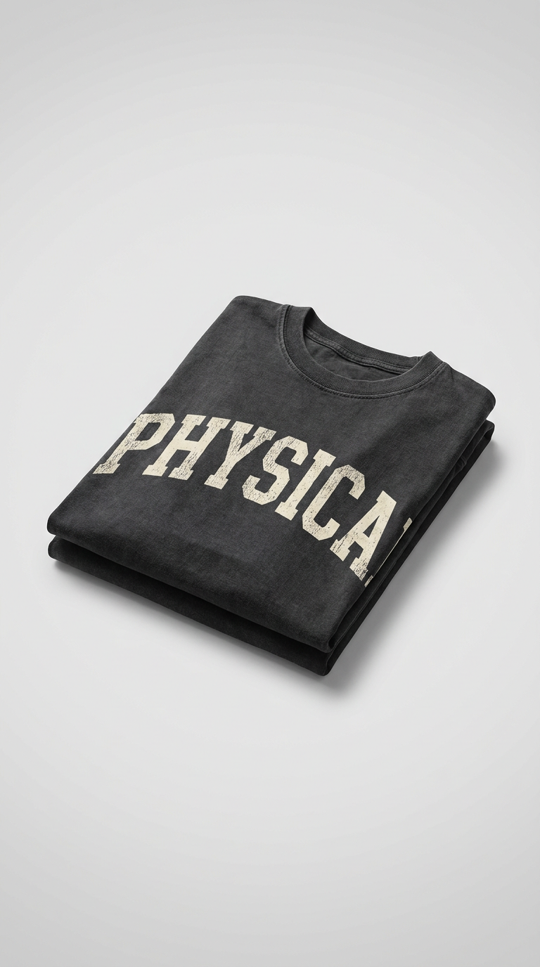 Polera negra oversized Physical